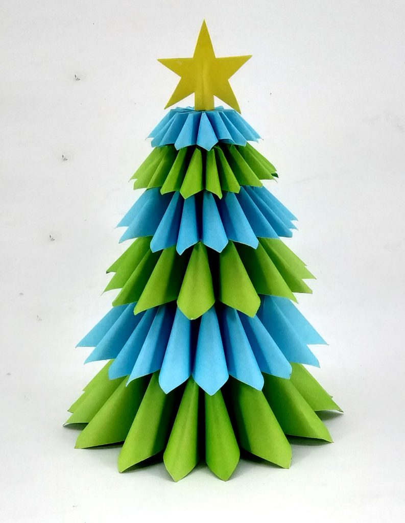 DIY 3D Paper Christmas Tree How To Make Paper Xmas Tree Christmas 