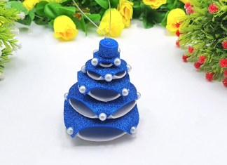 3d christmas tree craft