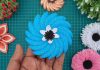 Glitter Foam Paper Flower For Valentine