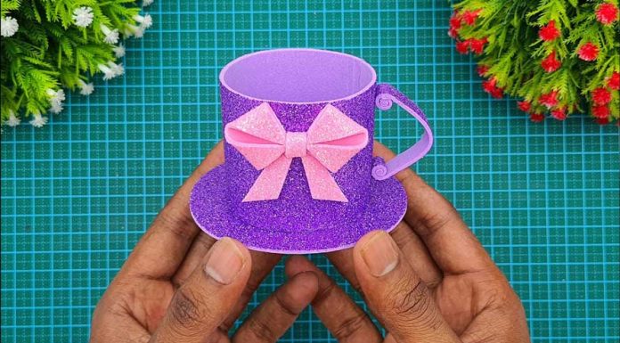 Handmade Foam Paper Cup Making