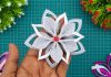 Making Easy Snowflakes Flower