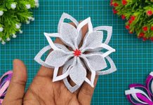 Making Easy Snowflakes Flower