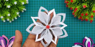 Making Easy Snowflakes Flower