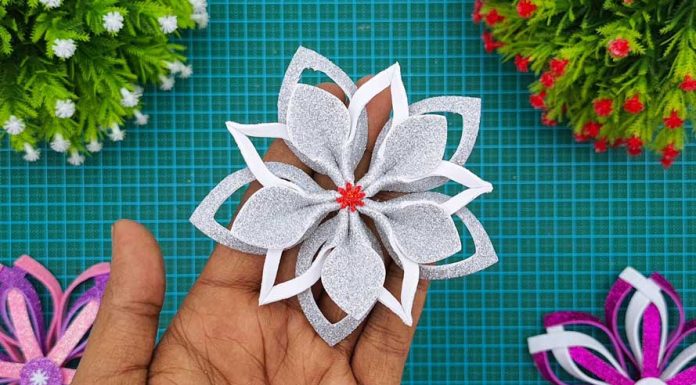 Making Easy Snowflakes Flower