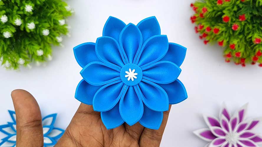 Simple Foam Paper Flowers