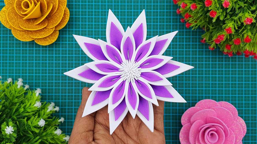 Simple Foam Paper Flowers