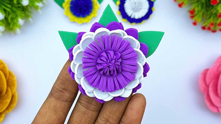 Simple Foam Paper Flowers