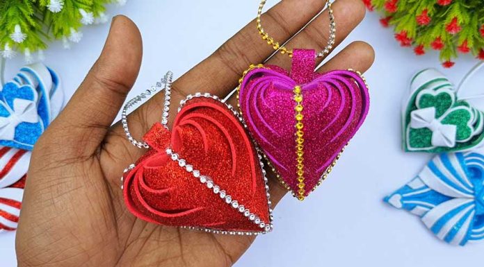 3D Heart Shape Valentine Day Gift Card