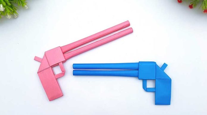 How To Make Paper Toy Gun Easy
