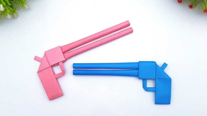 How To Make Paper Toy Gun Easy