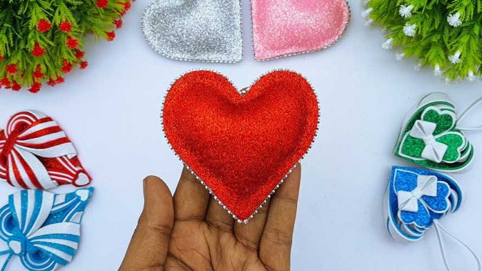 Valentines Day 3D Heart Shape Crafts