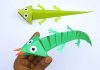 DIY Moving Paper Toy Chameleon