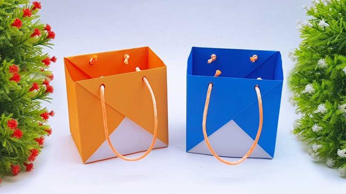 DIY Paper Mini Storage Bag