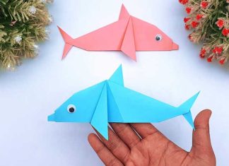 How To Fold Origami Dolphin Step By Step Making Paper Fish Easy Tutorial