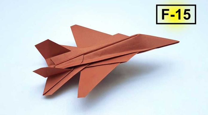 How To Make F-15 Fighter Jet Aircraft Model Form Paper