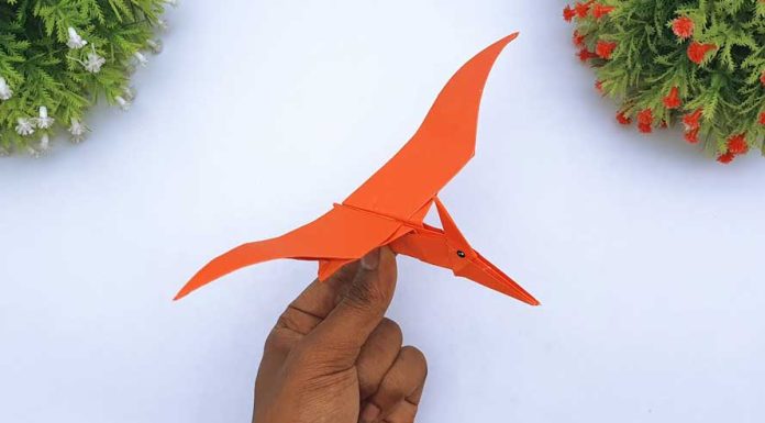 How To Make Origami Pterodactyl Easy