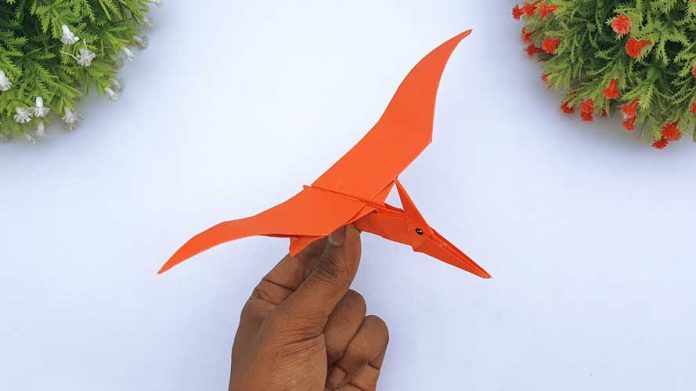 How To Make Origami Pterodactyl Easy