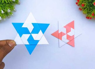 How To Make Paper Craft Ninja Star | Origami Shuriken How To Make Paper Craft Ninja Star