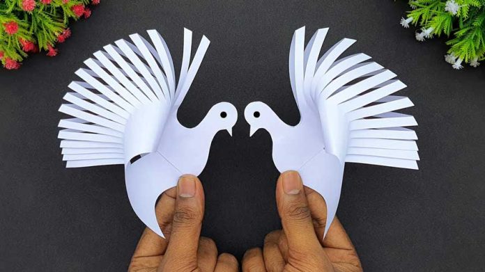 How To Make Paper Toy Bird Dove Easy