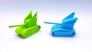 How To Make Paper Toy Tank Step By Step