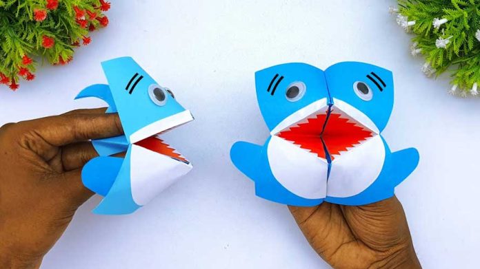 How To Make Moving Paper Toy Shark