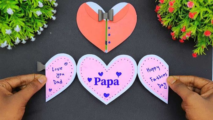 How To Make Paper Greetings Card For Father's Day