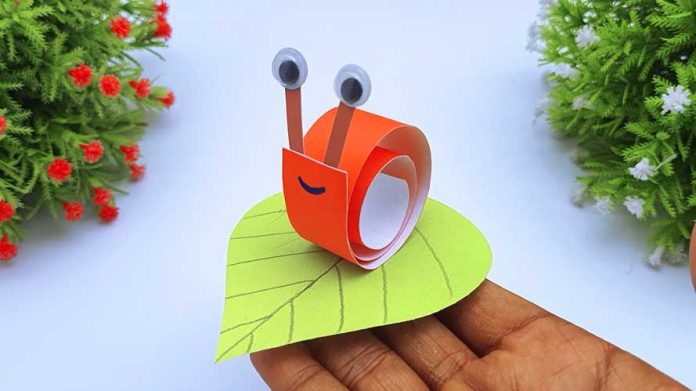 How To Make Paper Snail Step By Step