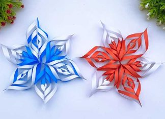 How To Make 3D Christmas Snowflakes