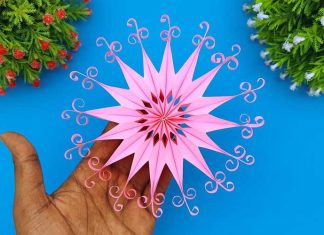 How To Make 3D Paper Quilling Snowflakes