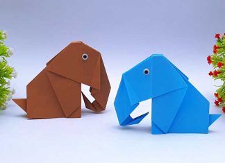 DIY Easy Paper 3D Elephant | Origami Elephant Making Tutorial DIY-Easy-Paper-3D-Elephant