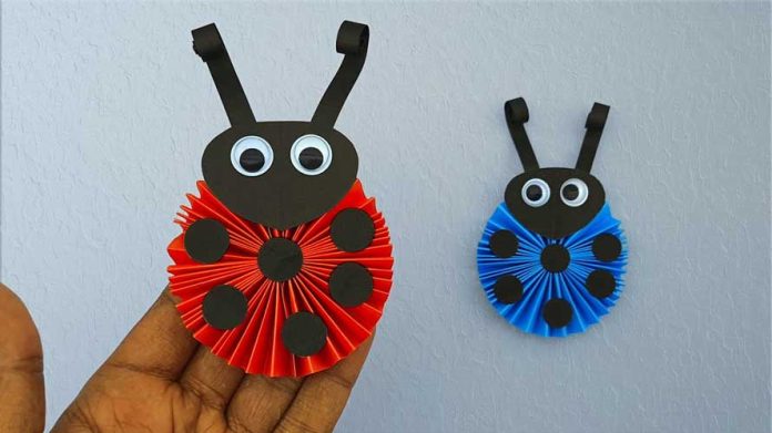 How To Make 3D Paper Ladybug