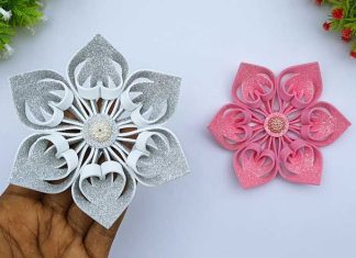 Making Christmas Snowflakes For Decorations