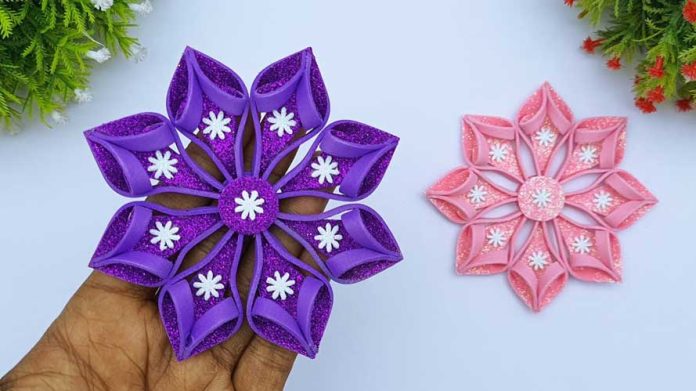 Beautiful Christmas Snowflakes Making Ideas Foamiran Christmas Crafts