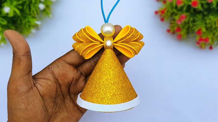 DIY Foamiran Christmas Angel Making Tutorial