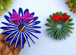 How To Make Mini Christmas Wreath