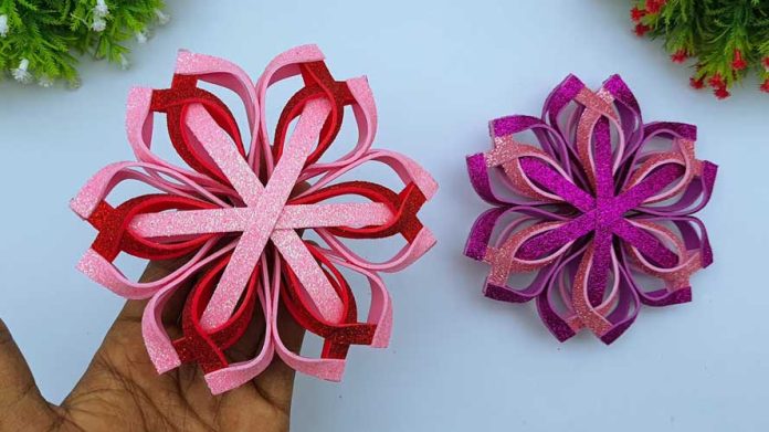 How to make Foamiran Christmas Snowflakes