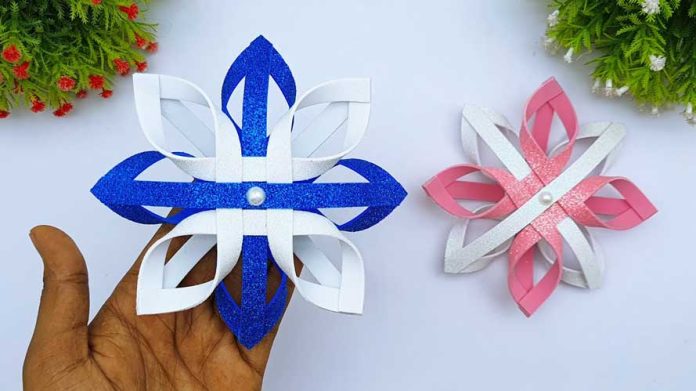 Super Easy Foamiran Christmas Snowflakes Making Ideas