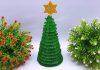 DIY Homemade Christmas Tree From Glitter Foam Sheet