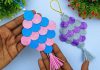 DIY Multicolored Christmas Tree Ornaments