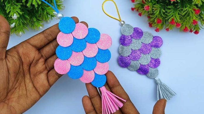 DIY Multicolored Christmas Tree Ornaments