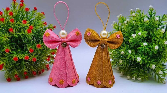 Handmade-Foamiran-Christmas-Angel