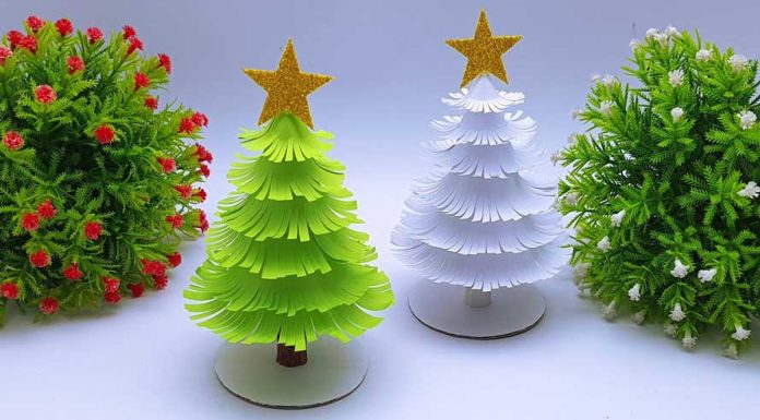 Christmas Tree Making From Paper