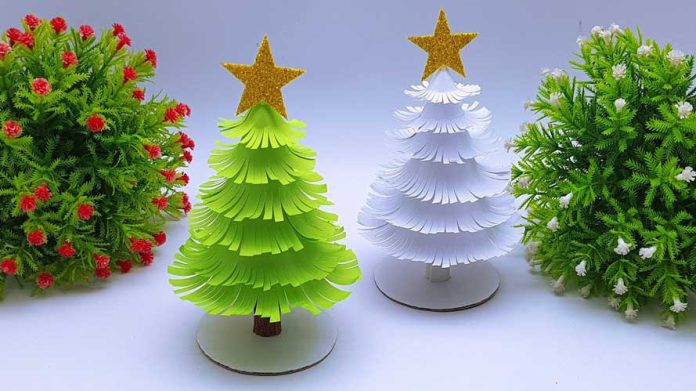 Christmas Tree Making From Paper