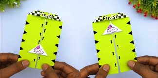 DIY How To Make Paper Running Race Toy