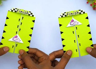 DIY How To Make Paper Running Race Toy