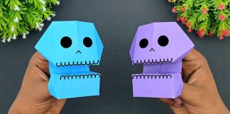 How To Make Origami Sugar Skull That Bites