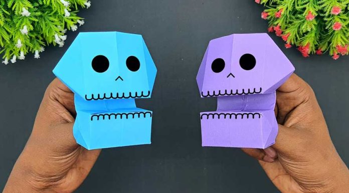 How To Make Origami Sugar Skull That Bites