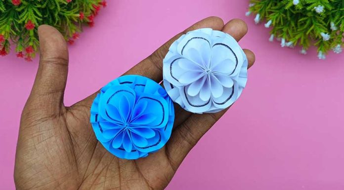How To Make Paper Flower Ball