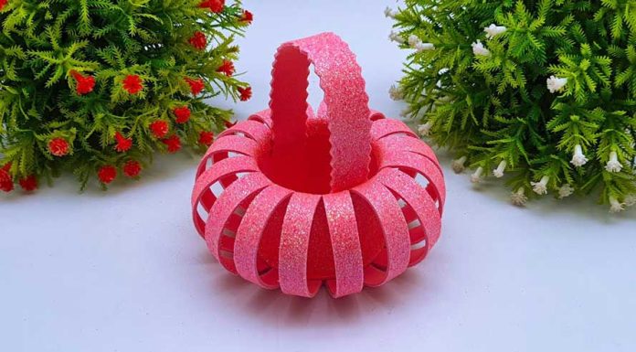 DIY Beautiful Flower Basket Making Ideas EVA Foam Sheet Toy Basket