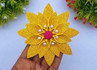 DIY Wall Decoration Flower Making Ideas
